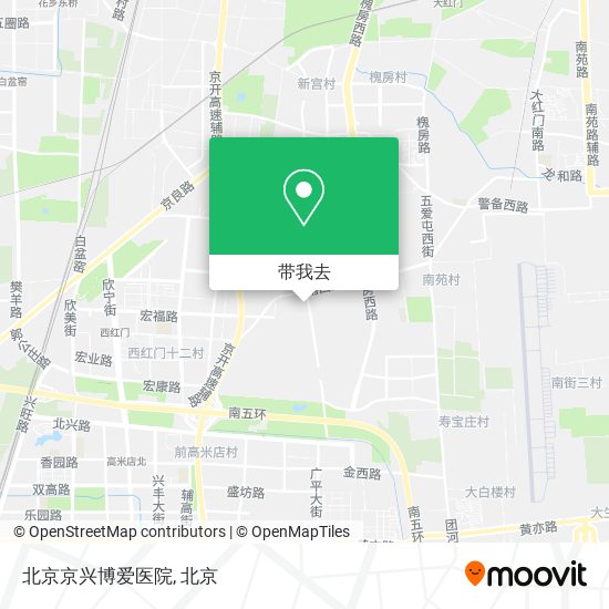 北京京兴博爱医院地图