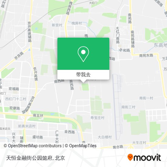 天恒金融街公园懿府地图