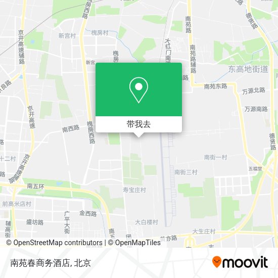南苑春商务酒店地图