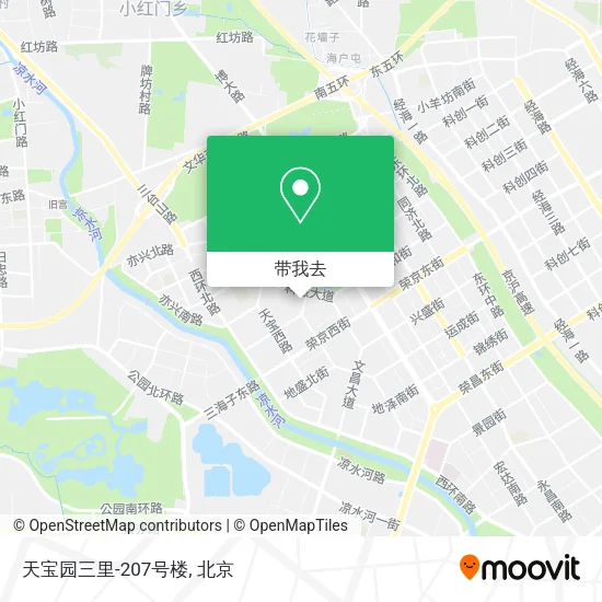 天宝园三里-207号楼地图