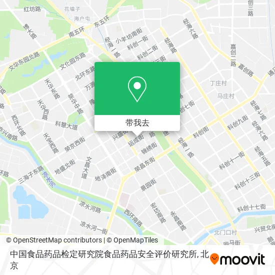 中国食品药品检定研究院食品药品安全评价研究所地图