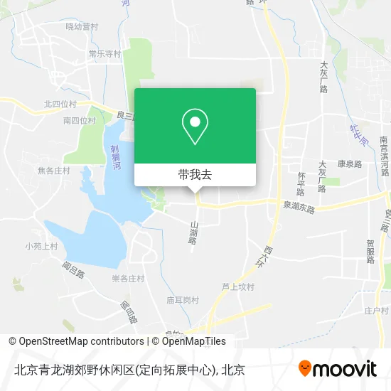 北京青龙湖郊野休闲区(定向拓展中心)地图