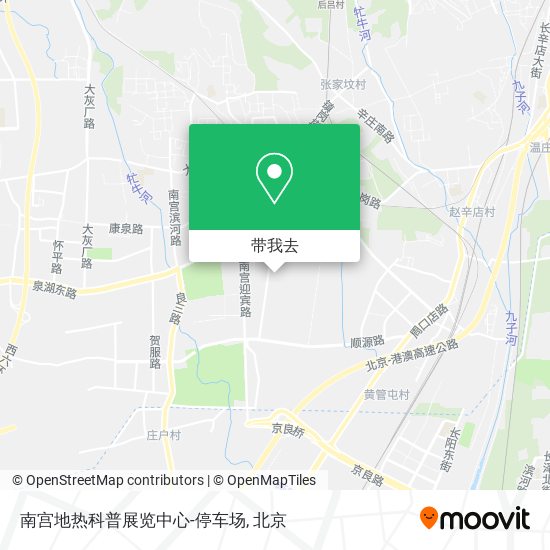 南宫地热科普展览中心-停车场地图