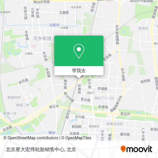 北京星大宏伟轮胎销售中心地图