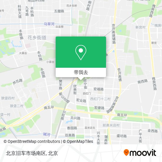 北京旧车市场南区地图
