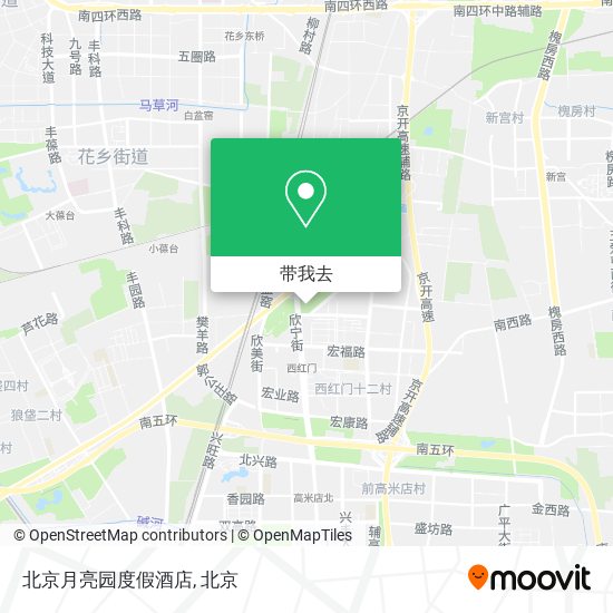 北京月亮园度假酒店地图