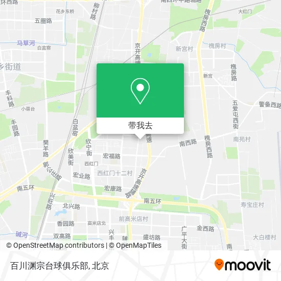 百川渊宗台球俱乐部地图