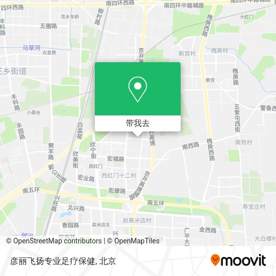 彦丽飞扬专业足疗保健地图