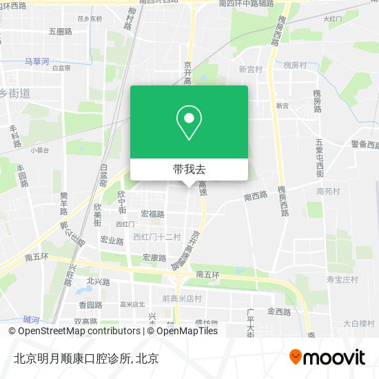 北京明月顺康口腔诊所地图