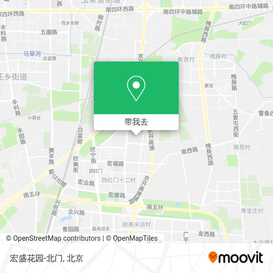 宏盛花园-北门地图