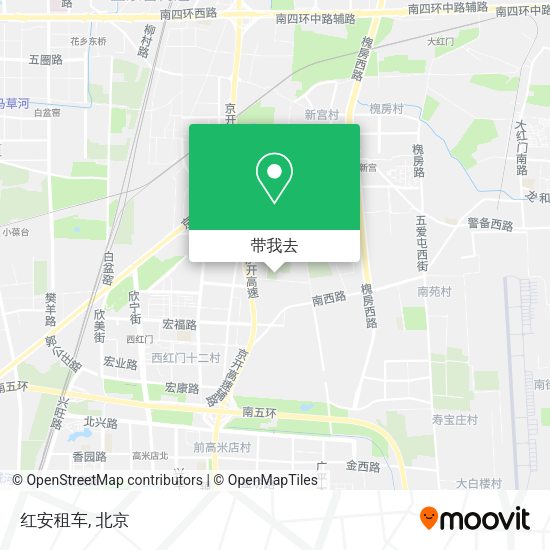 红安租车地图