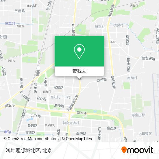 鸿坤理想城北区地图