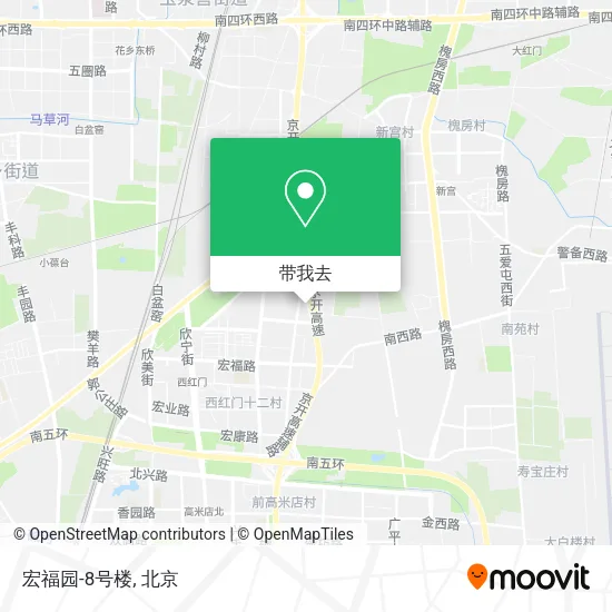 宏福园-8号楼地图