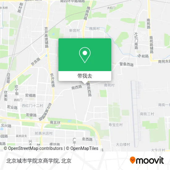 北京城市学院京商学院地图