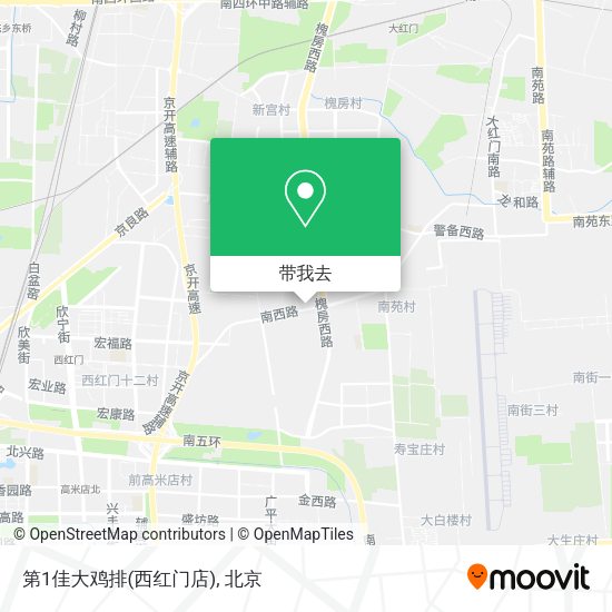 第1佳大鸡排(西红门店)地图