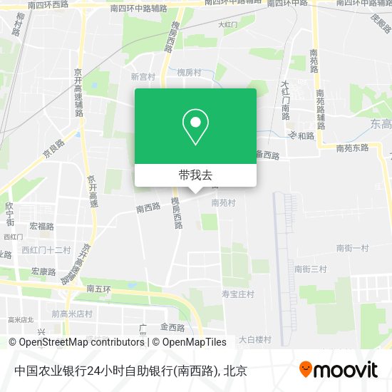 中国农业银行24小时自助银行(南西路)地图