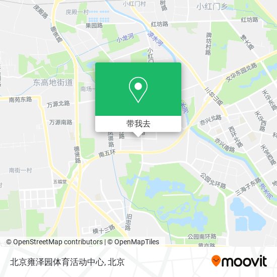 北京雍泽园体育活动中心地图