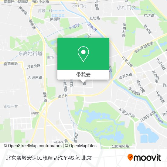 北京鑫毅宏达民族精品汽车4S店地图