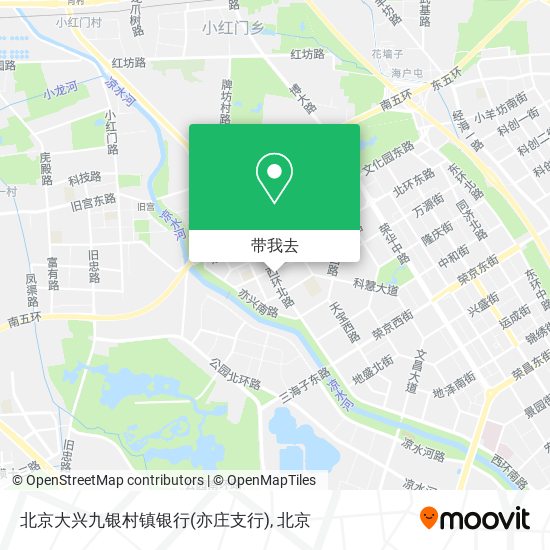 北京大兴九银村镇银行(亦庄支行)地图