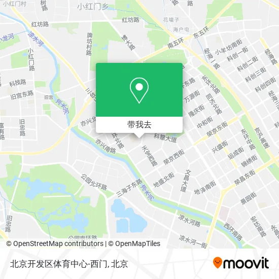 北京开发区体育中心-西门地图