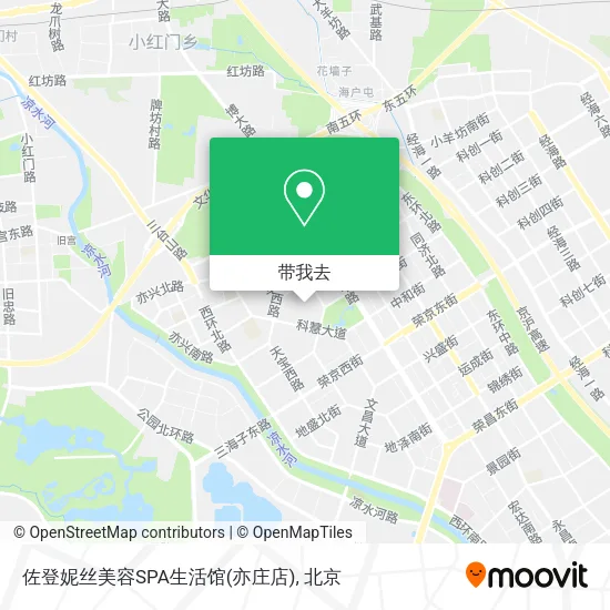 佐登妮丝美容SPA生活馆(亦庄店)地图