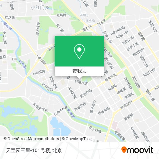 天宝园三里-101号楼地图