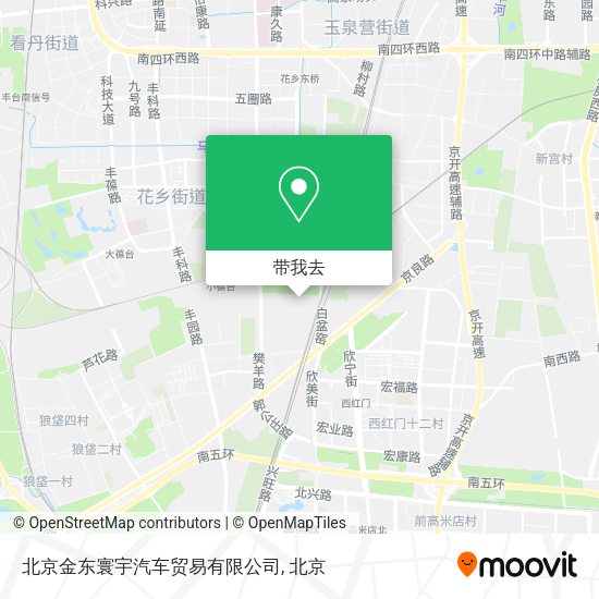 北京金东寰宇汽车贸易有限公司地图