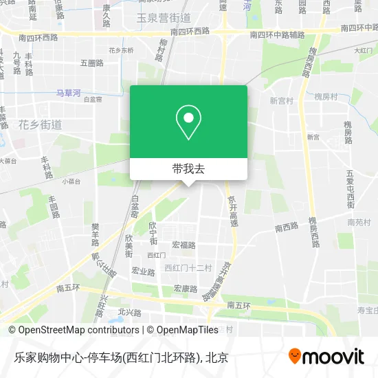 乐家购物中心-停车场(西红门北环路)地图