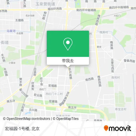 宏福园-1号楼地图