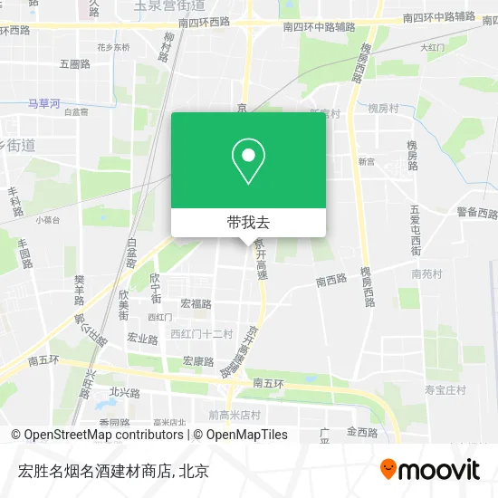 宏胜名烟名酒建材商店地图