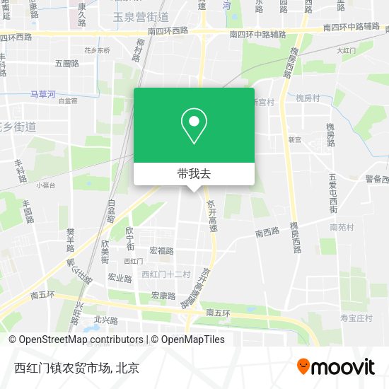西红门镇农贸市场地图