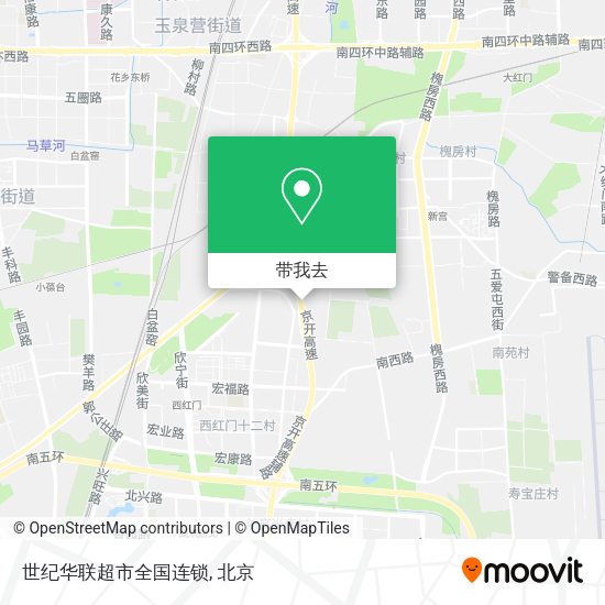 世纪华联超市全国连锁地图