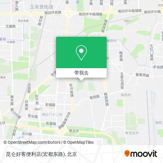 昆仑好客便利店(宏都东路)地图