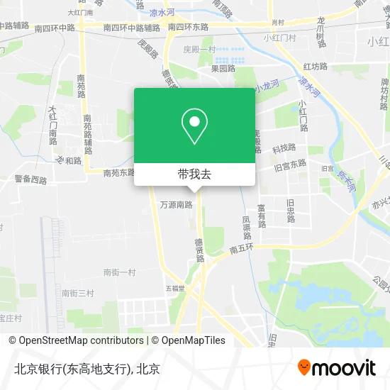 北京银行(东高地支行)地图