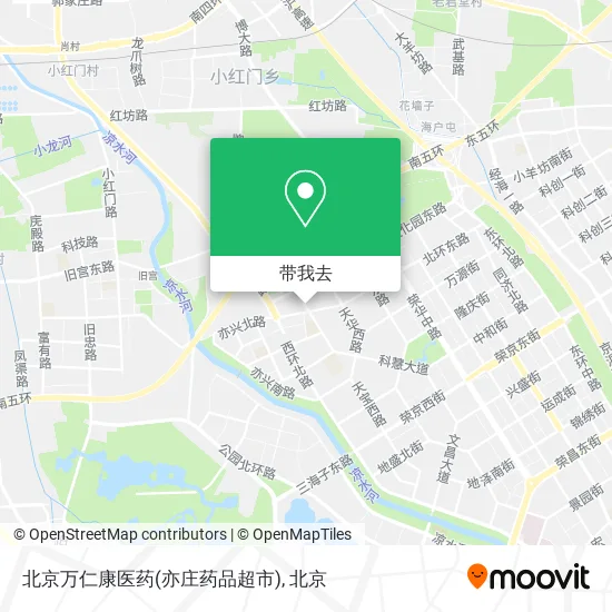 北京万仁康医药(亦庄药品超市)地图