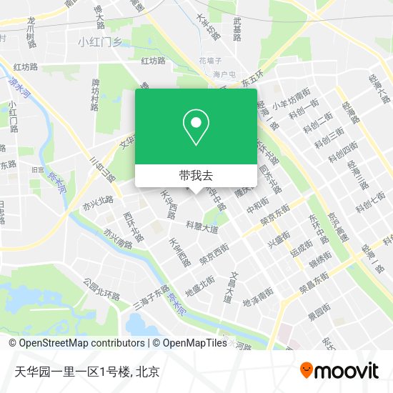 天华园一里一区1号楼地图