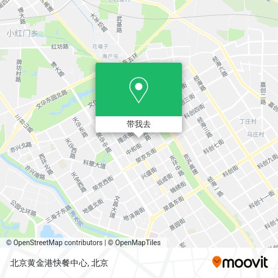 北京黄金港快餐中心地图