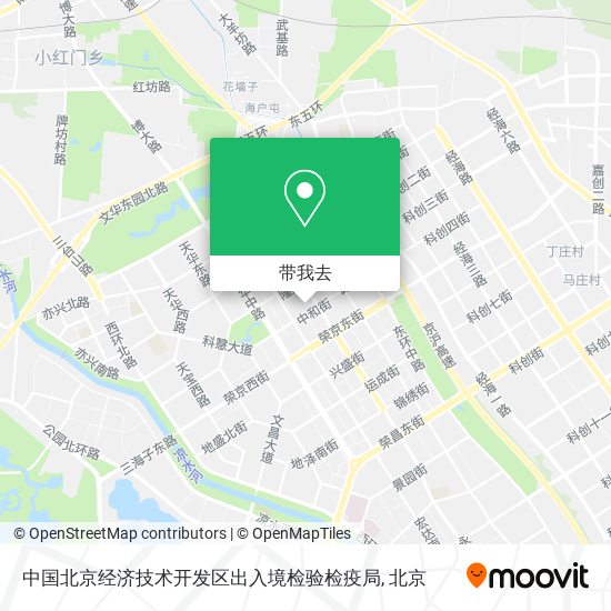 中国北京经济技术开发区出入境检验检疫局地图