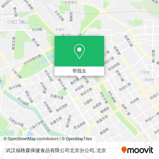 武汉福格森保健食品有限公司北京分公司地图