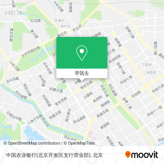 中国农业银行(北京开发区支行营业部)地图