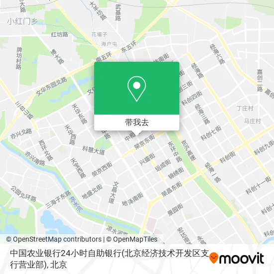中国农业银行24小时自助银行(北京经济技术开发区支行营业部)地图