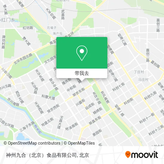 神州九合（北京）食品有限公司地图