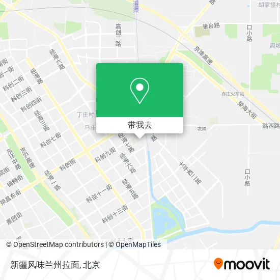 新疆风味兰州拉面地图