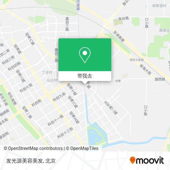 发光源美容美发地图