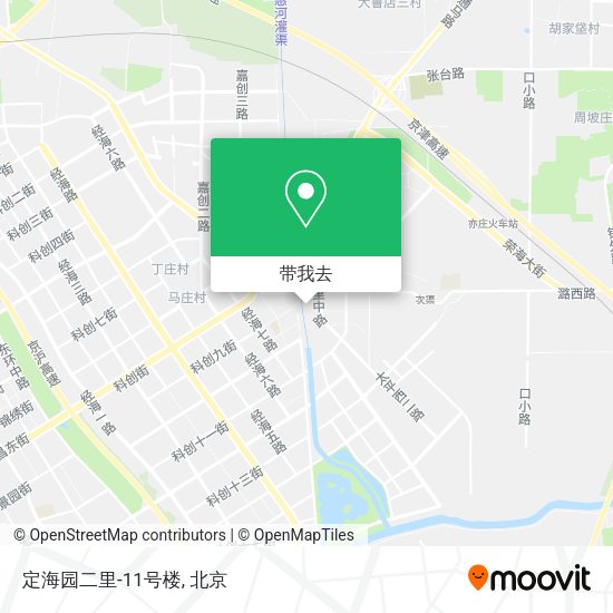 定海园二里-11号楼地图
