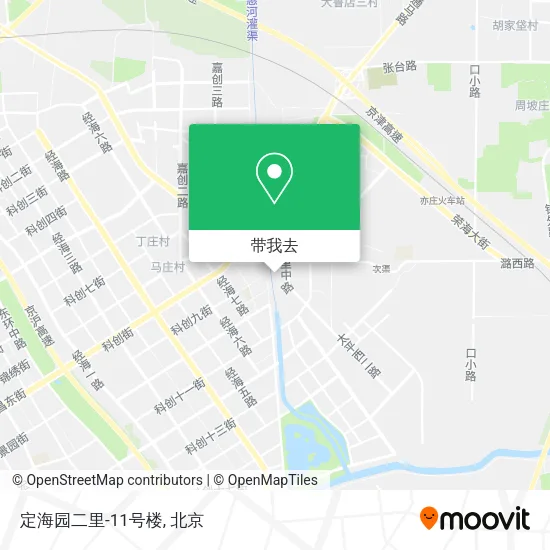 定海园二里-11号楼地图