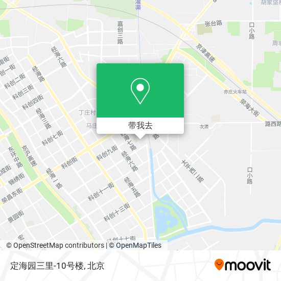 定海园三里-10号楼地图