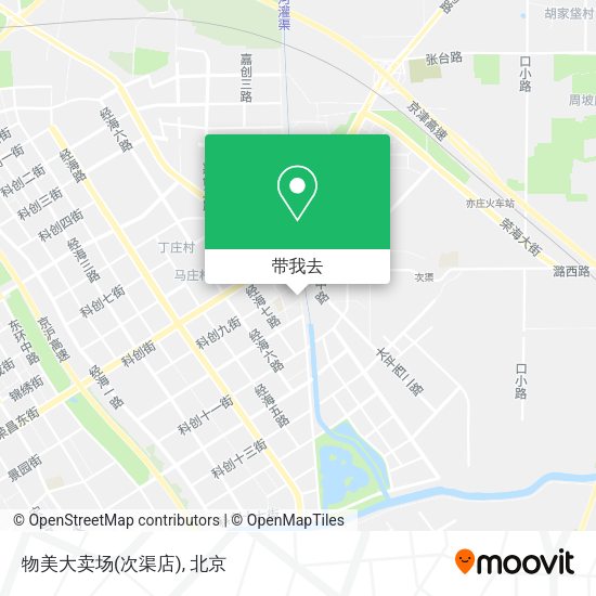 物美大卖场(次渠店)地图