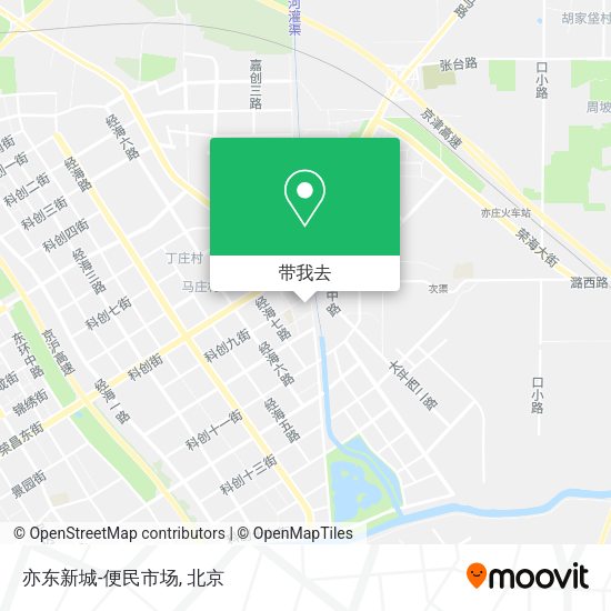 亦东新城-便民市场地图