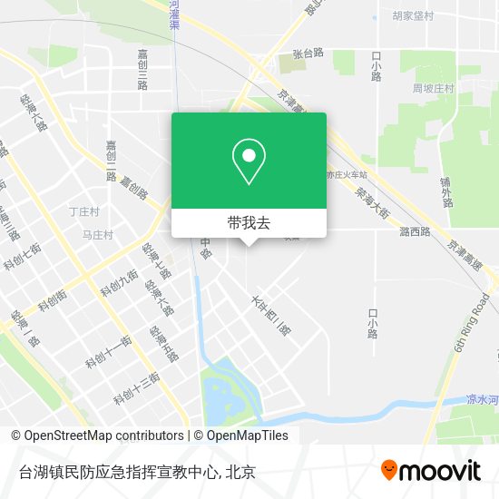 台湖镇民防应急指挥宣教中心地图
